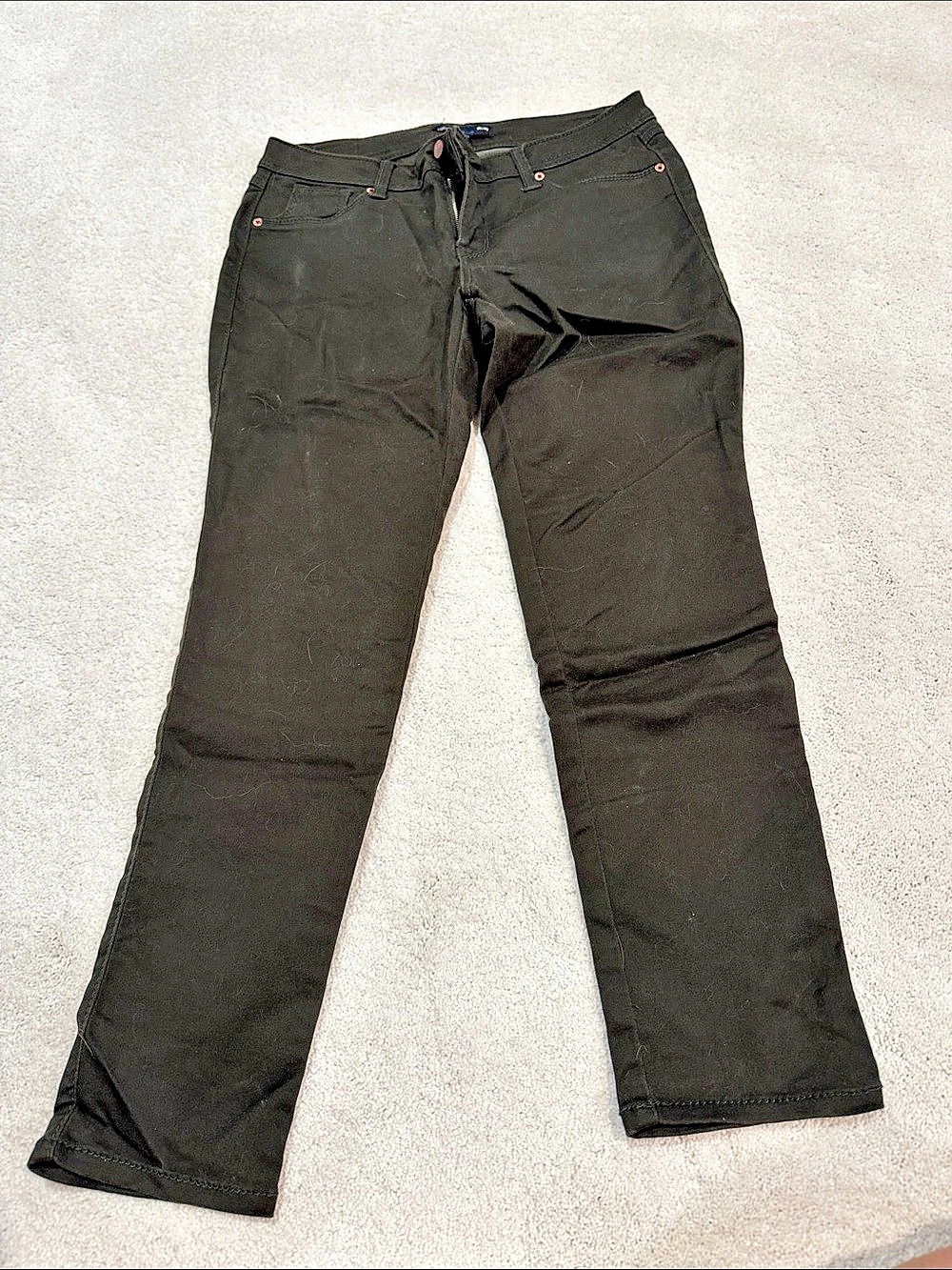 Fade to Blue Skinny Petite Black Jeans Waist 12P